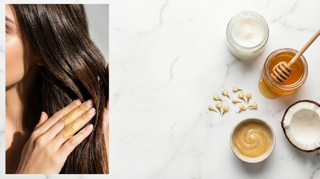Coconut Oil and Honey Mask for Shiny, Healthy Hair
