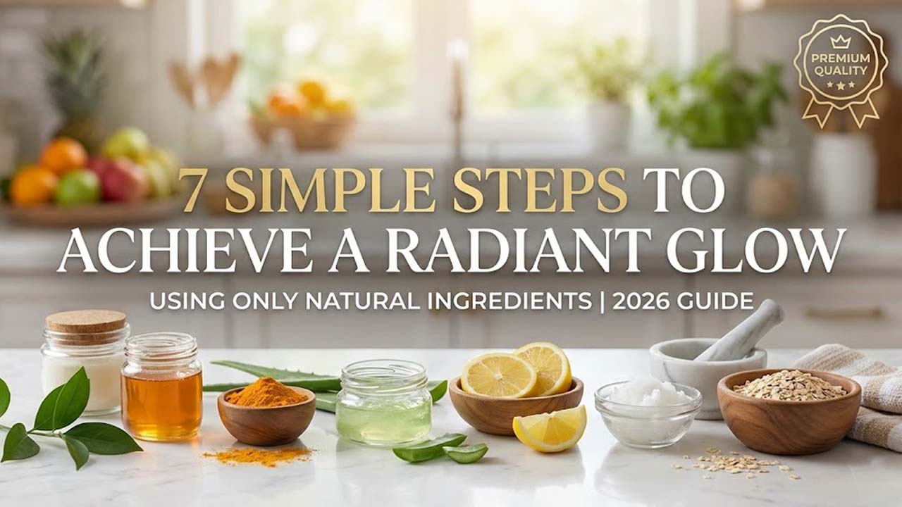 Natural skincare routine for radiant skin