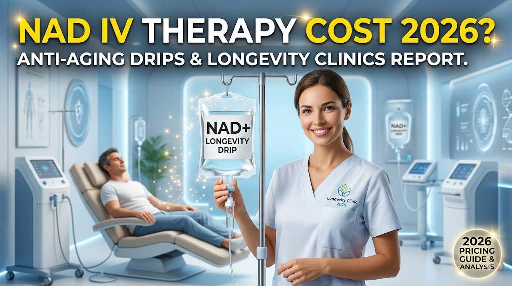 NAD IV Therapy Cost 2026: Anti-Aging Drips & Longevity Clinics