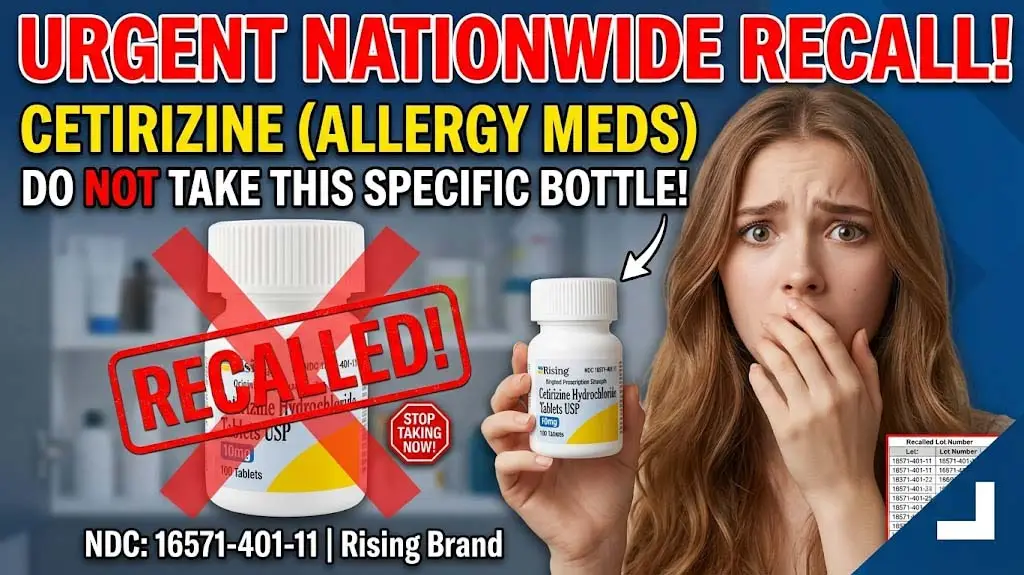 Urgent cetirizine recall 2026: allergy medication recalled due to dangerous impurity. FDA warns of severe side effects. Check your cetirizine hydrochloride batch now and learn safe alternatives.