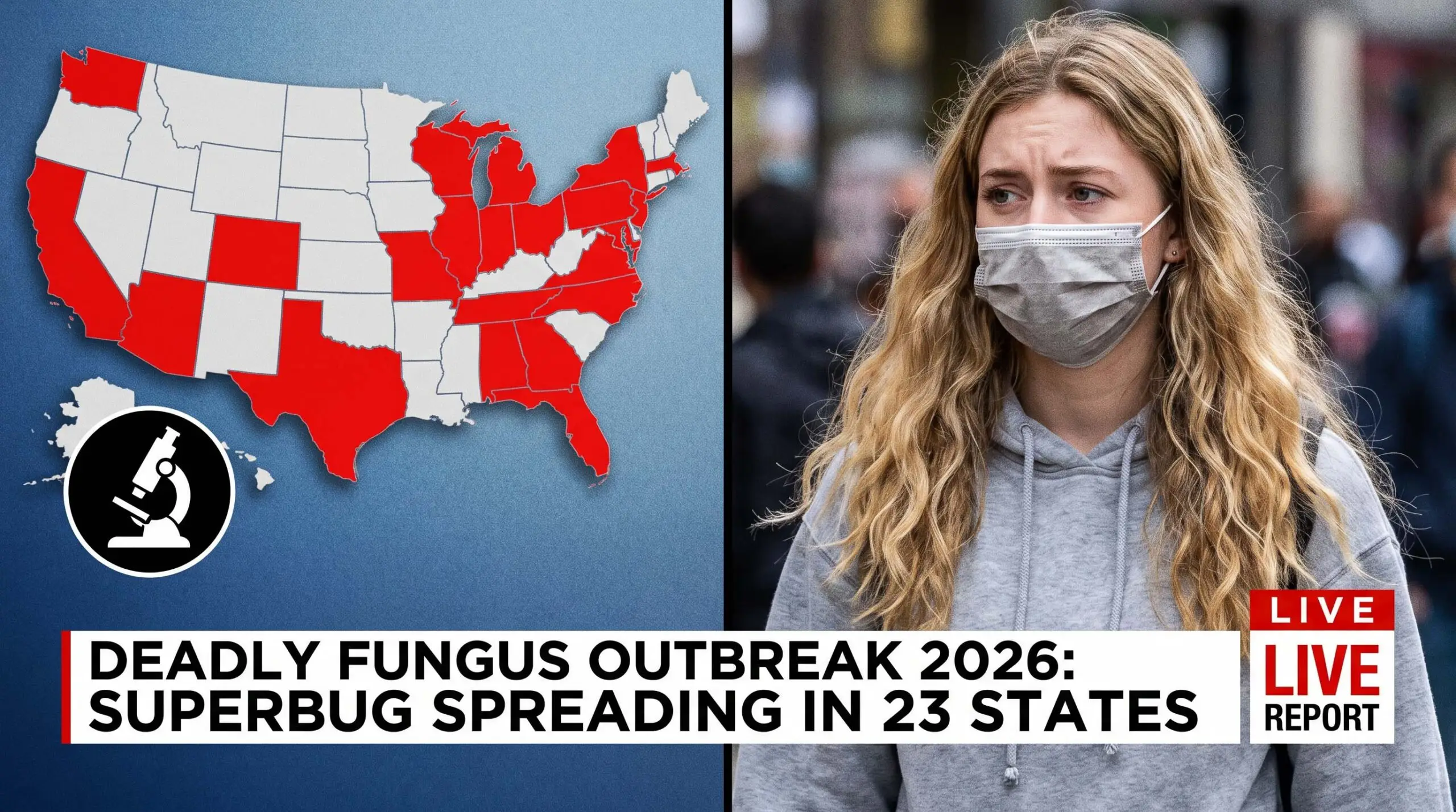 Deadly Fungus Outbreak 2026 Superbug Spreading in 23 States.