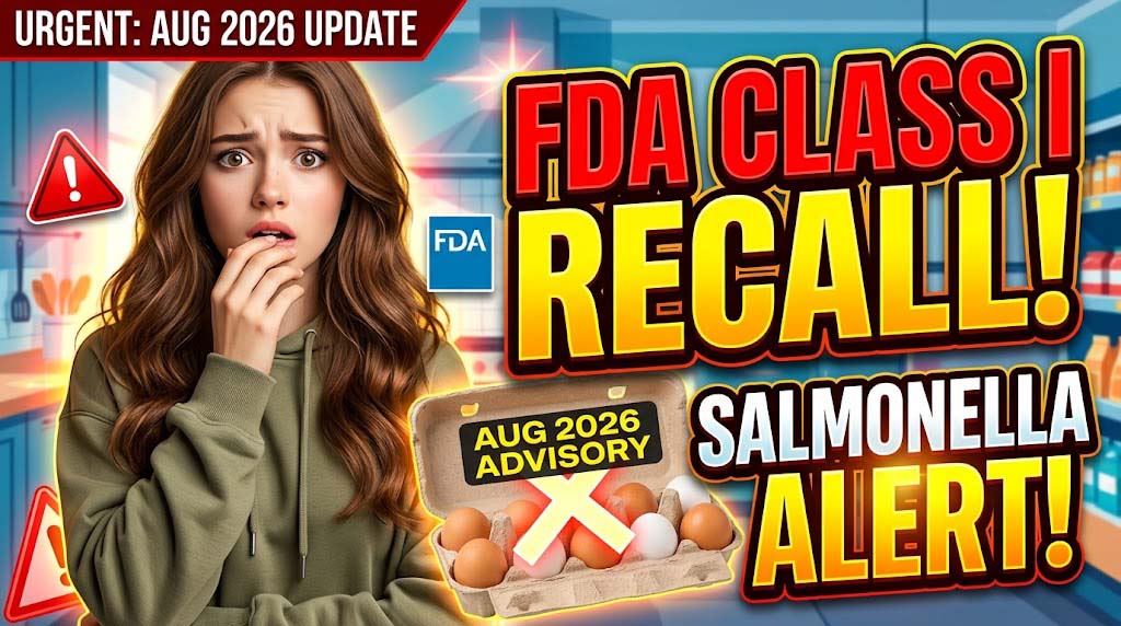 FDA Class I Egg Recall Salmonella Alert August 2026